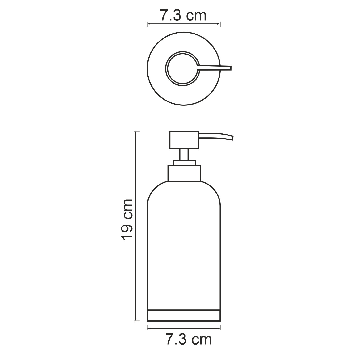 Дозатор для жидкого мыла белый WasserKRAFT Mindel K-8899