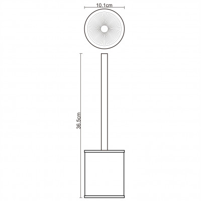 Щетка для унитаза фарфор белая WasserKRAFT Rossel K-5727