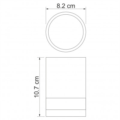 Стакан для зубных щеток белый WasserKRAFT Inn K-4328