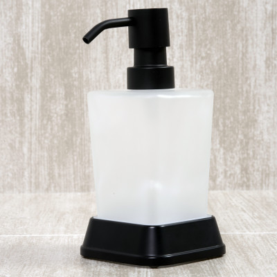 Дозатор для жидкого мыла черный WasserKRAFT Amper K-5499BLACK