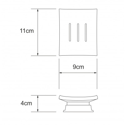 Мыльница белая WasserKRAFT Amper K-5429BLACK