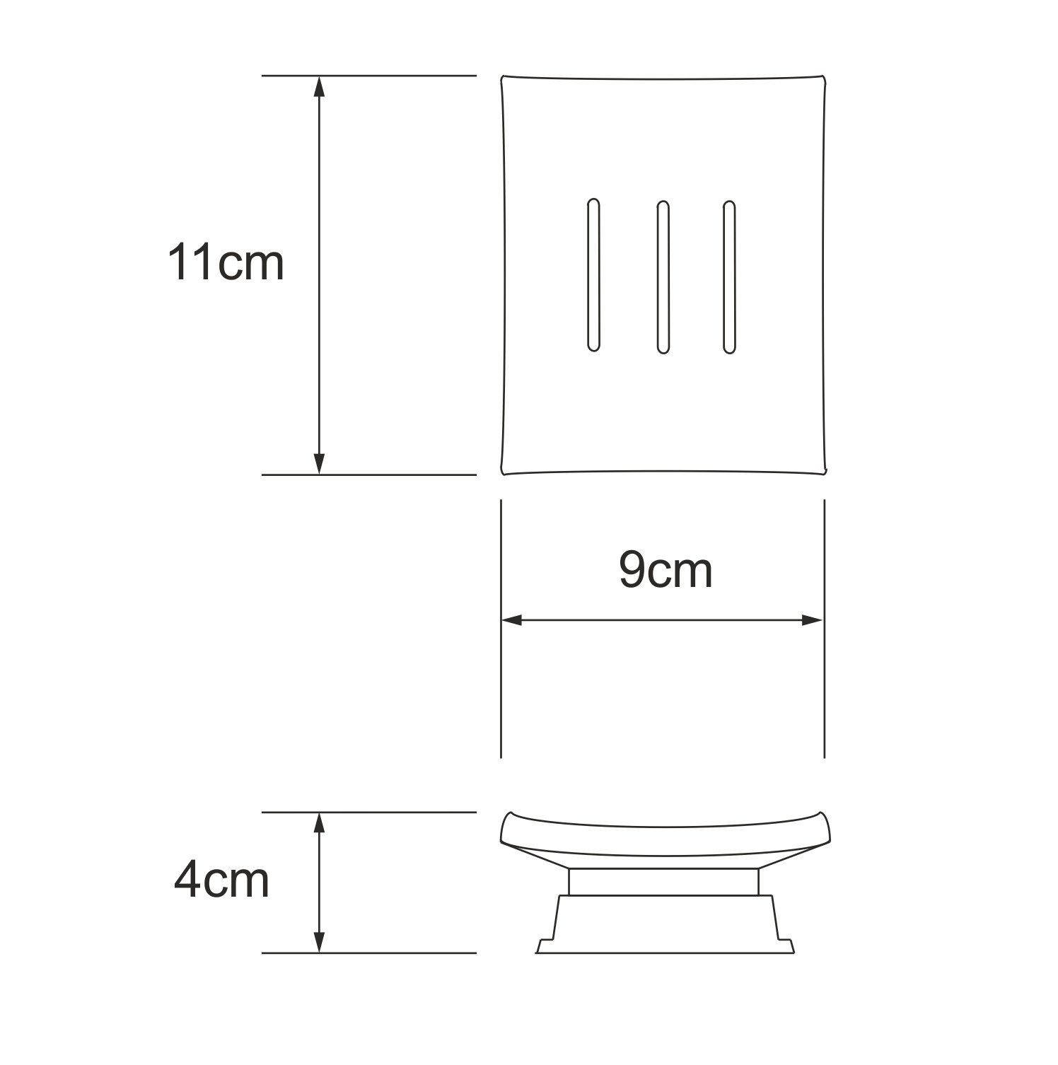 Мыльница белая WasserKRAFT Amper K-5429BLACK