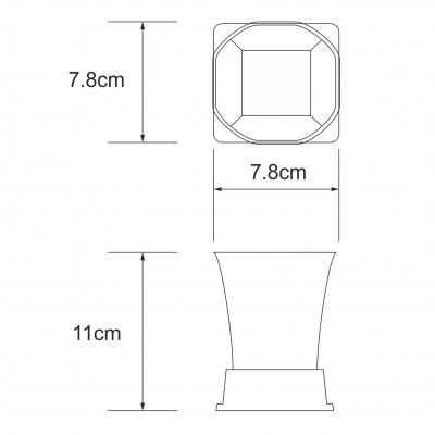 Стакан для зубных щеток черный WasserKRAFT Amper K-5428BLACK