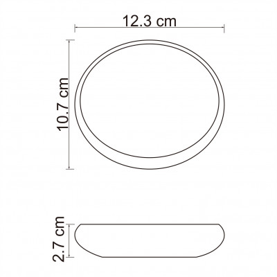 Мыльница фарфор белая WasserKRAFT Dinkel K-4629