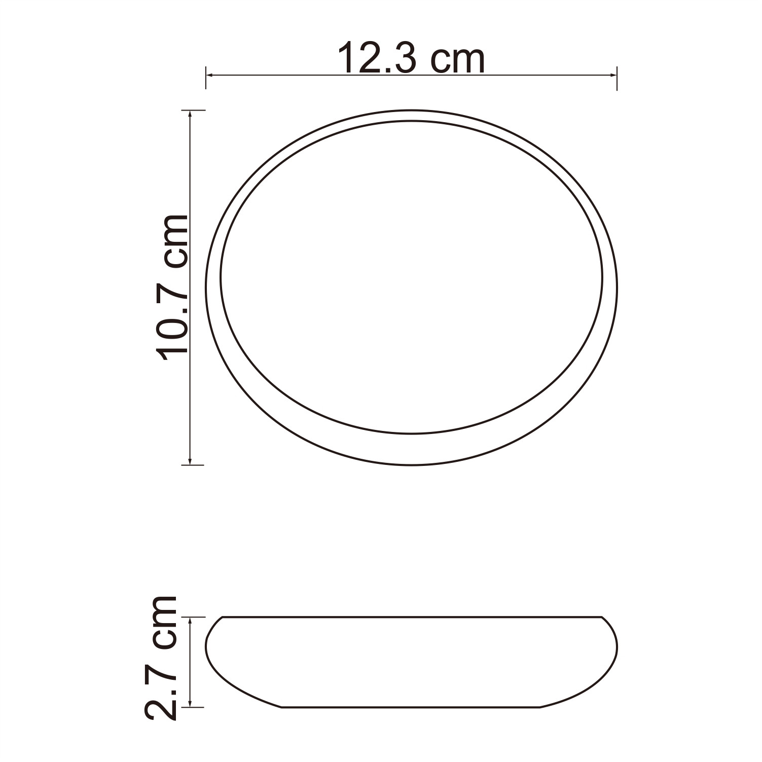 Мыльница фарфор белая WasserKRAFT Dinkel K-4629
