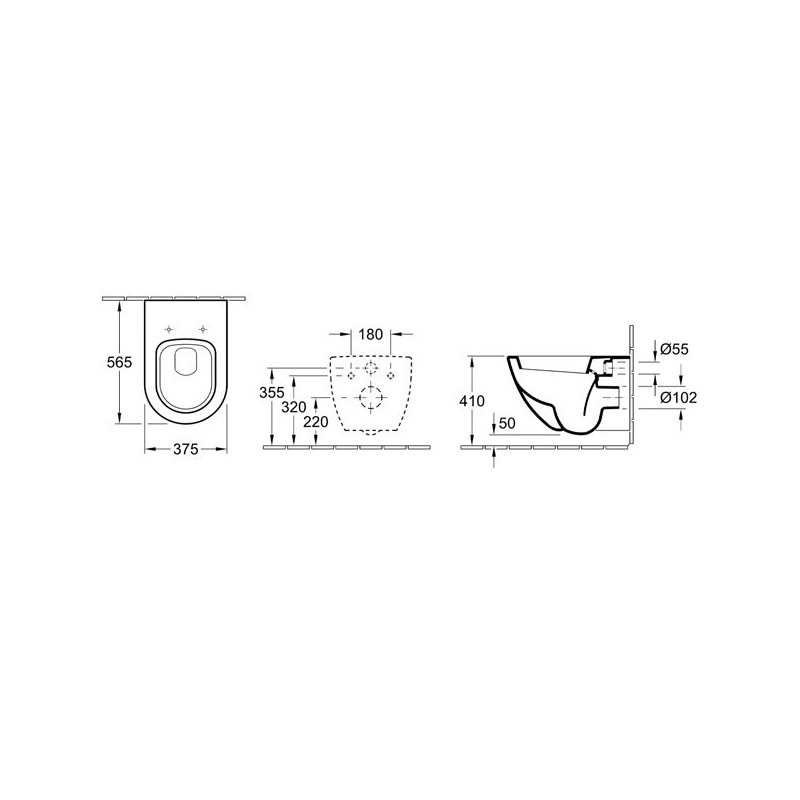 Унитаз подвесной Villeroy&Boch Subway альпийский белый, CeramicPlus, 660010R1