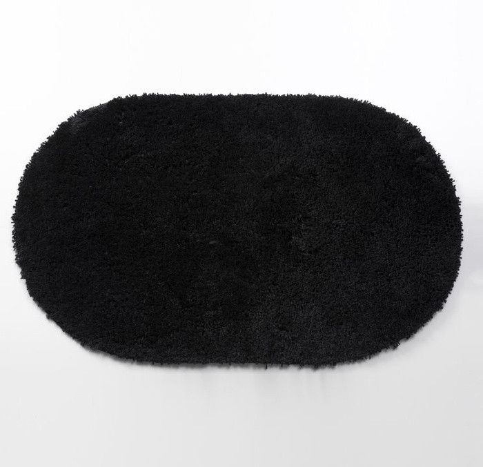Коврик для ванной черный 60x100см WasserKRAFT Dill BM-3941