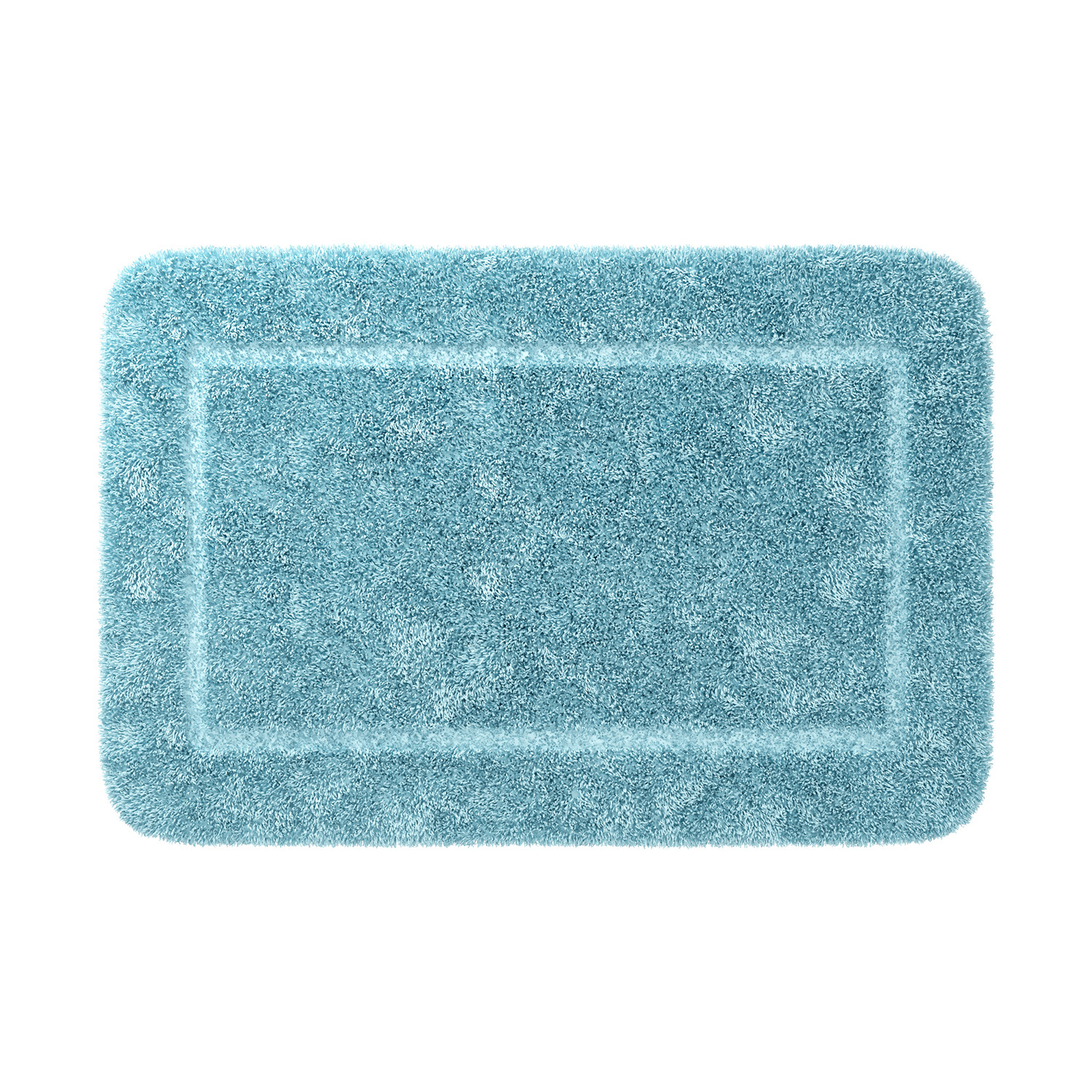 Коврик для ванной голубой 90x60см WasserKRAFT Lopau BM-6017