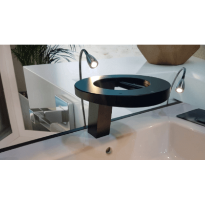 Сушилка с краном и дозатором 3 в 1 Nofer Concept 3 компактная 01901.BK