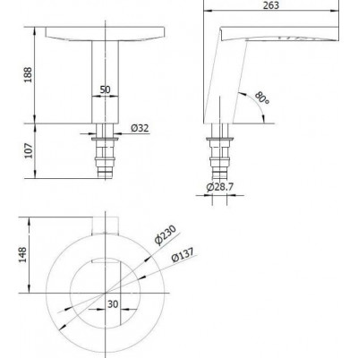 Сушилка с краном и дозатором 3 в 1 Nofer Concept 3 компактная, золото, 01901.GD