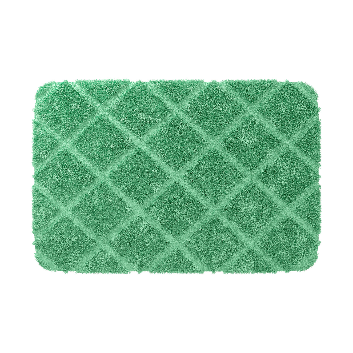 Коврик для ванной зеленый 90x60см WasserKRAFT Lippe BM-6516