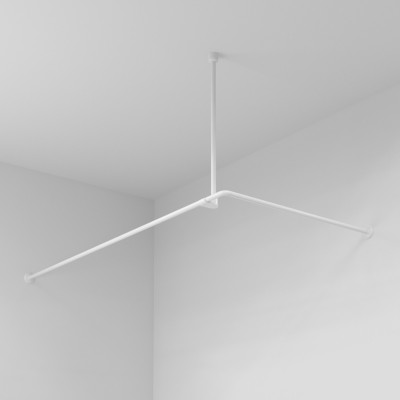 Карниз для ванной 180x90см белый WasserKRAFT Kammel SC-839018