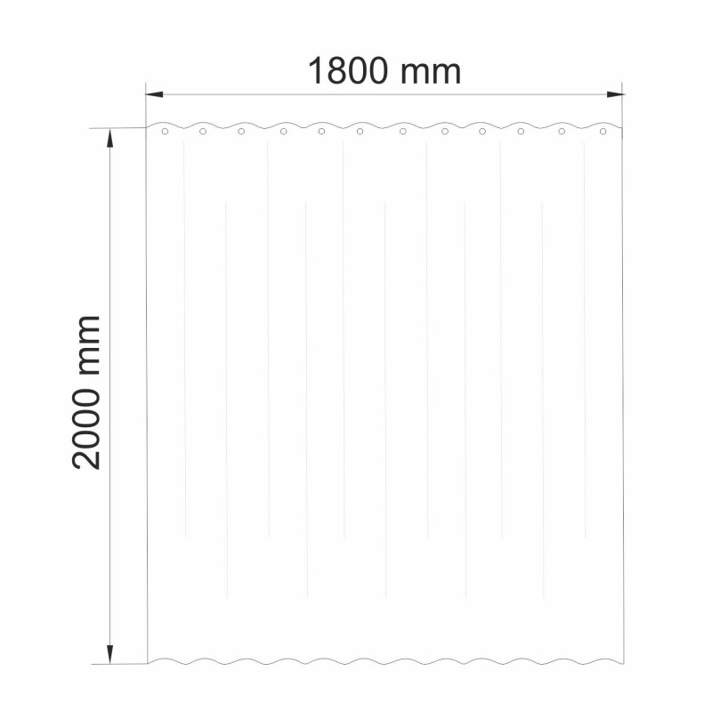 Шторка для ванной WasserKRAFT Nau SC-77103