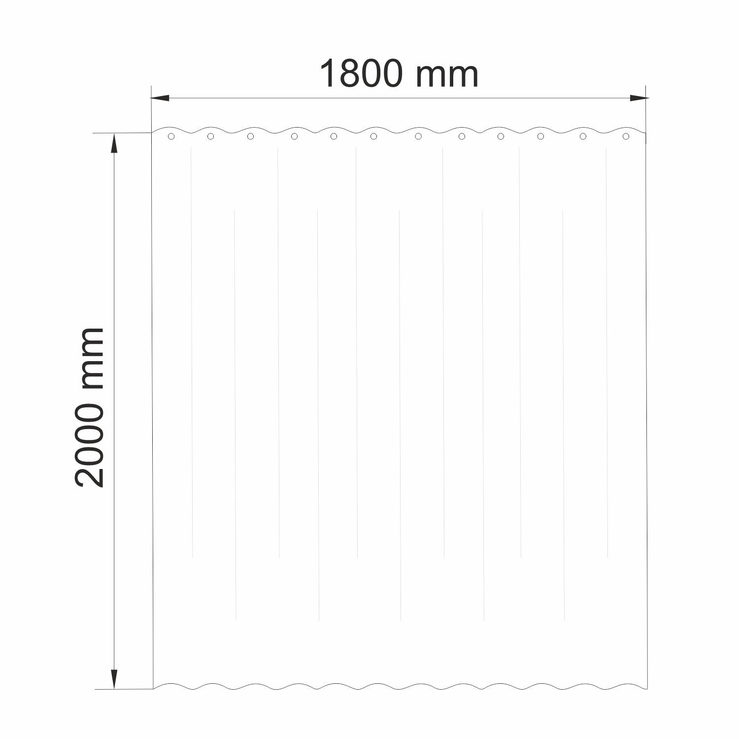 Шторка для ванной WasserKRAFT Nau SC-77103
