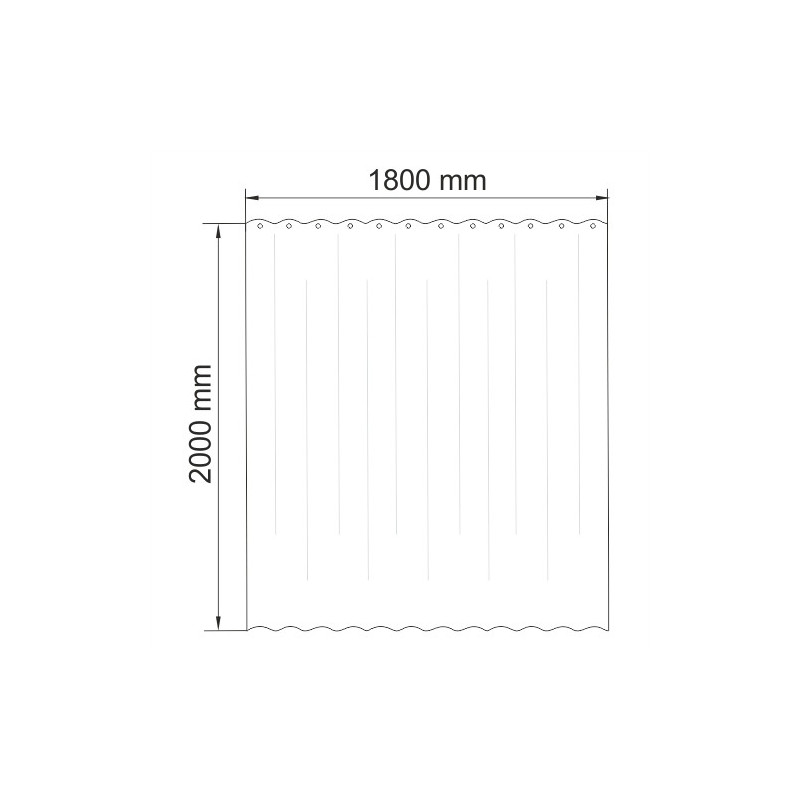 Шторка для ванной WasserKRAFT Oder SC-30201