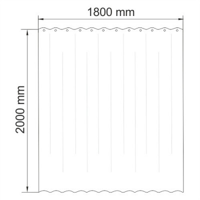 Шторка для ванной WasserKRAFT Main SC-47101