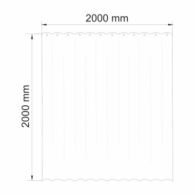 Шторка для ванной WasserKRAFT Isen SC-40202