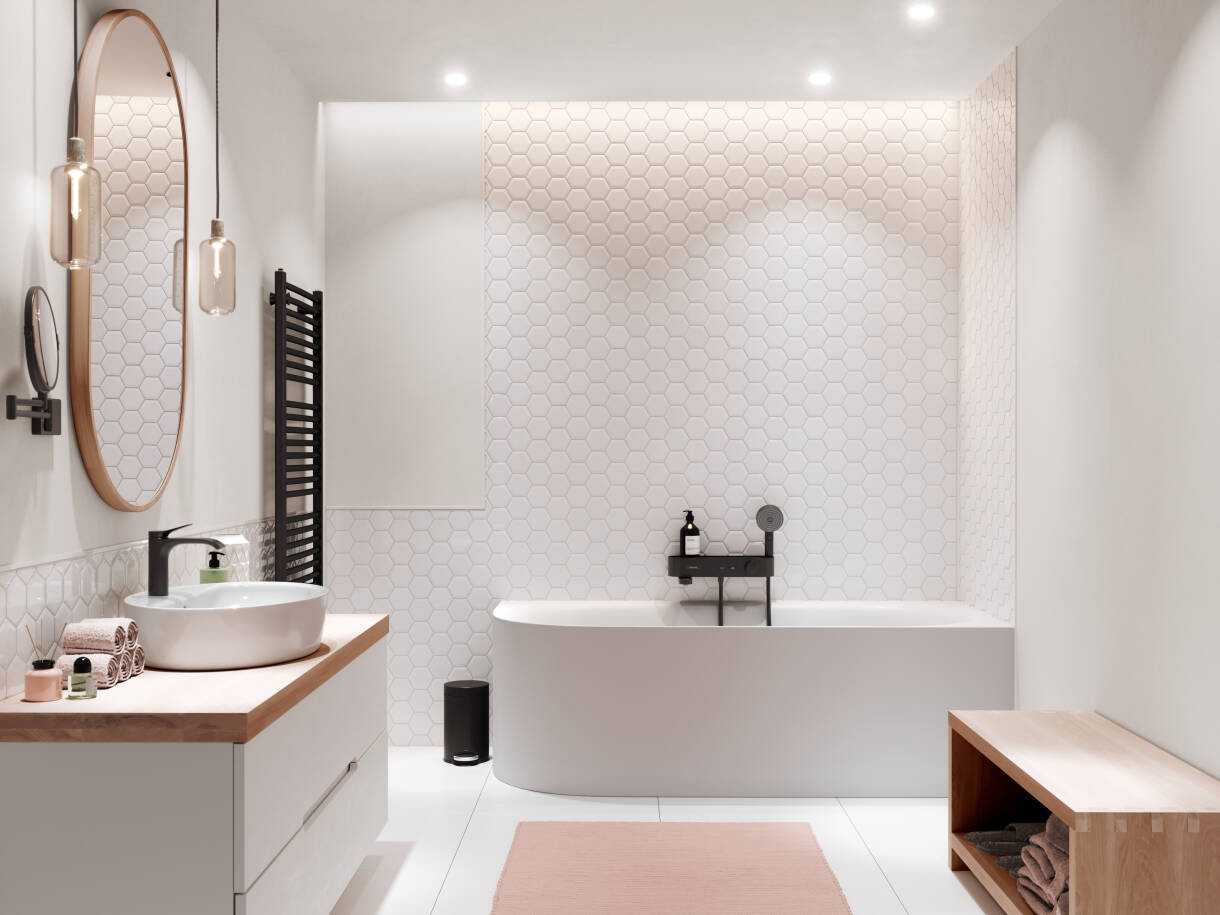 Термостат для ванны Hansgrohe ShowerTablet Select 400 для внешней установки, хром, 24340000