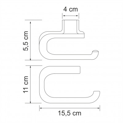Держатель туалетной бумаги белый WasserKRAFT Kammel K-8396W