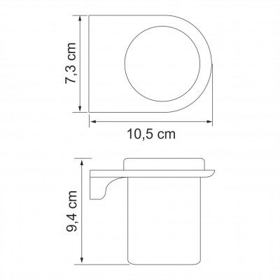 Подстаканник белый WasserKRAFT Kammel K-8328W