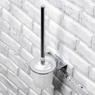 Щетка для унитаза подвесная хром WasserKRAFT Kammel K-8327