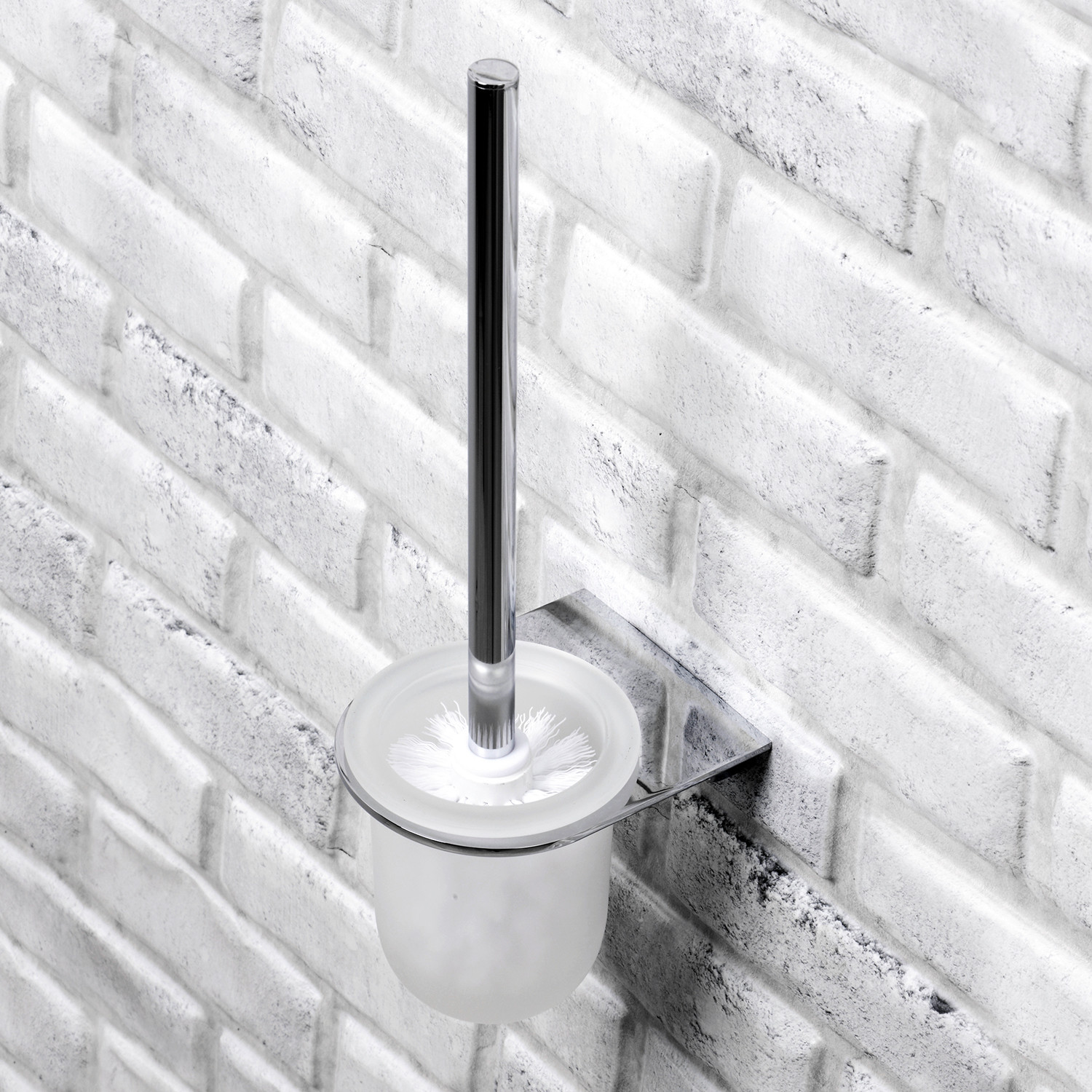 Щетка для унитаза подвесная хром WasserKRAFT Kammel K-8327