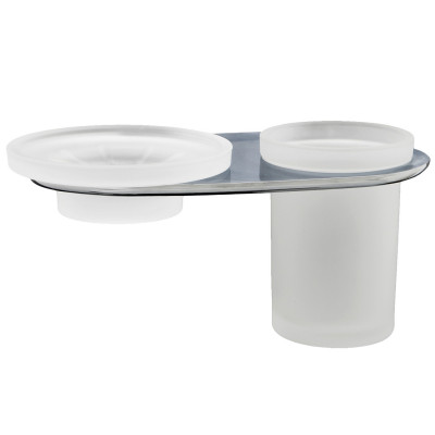 Держатель стакана и мыльницы хром WasserKRAFT Kammel K-8326
