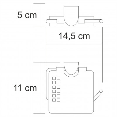 Держатель туалетной бумаги хром WasserKRAFT Kammel K-8325