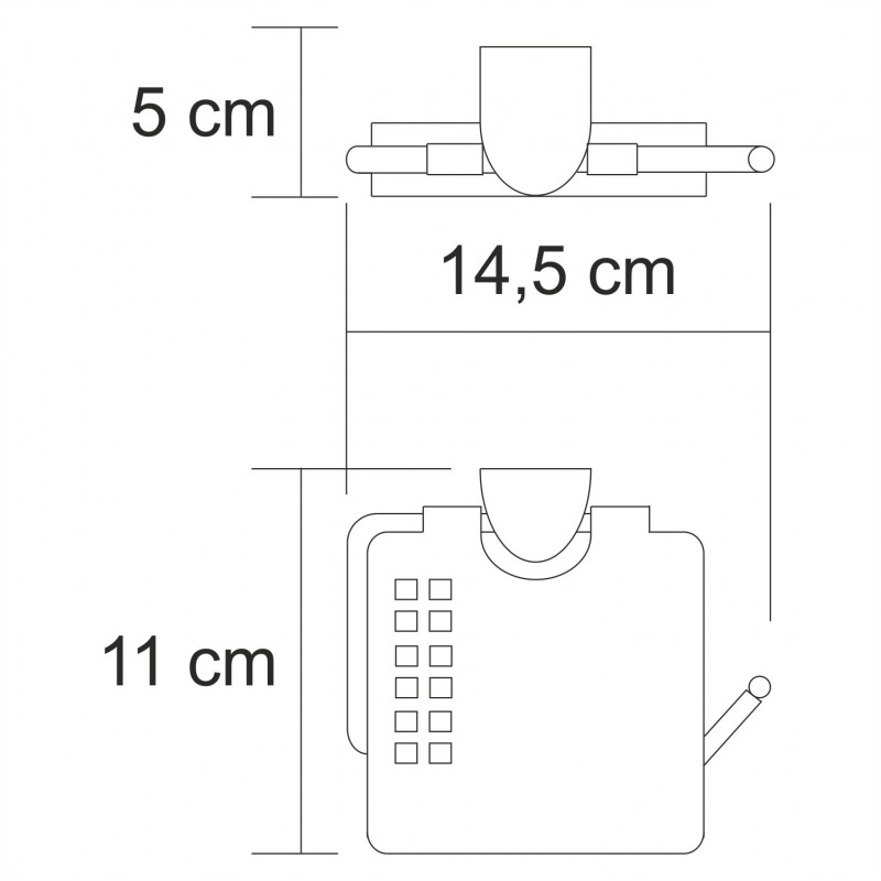 Держатель туалетной бумаги хром WasserKRAFT Kammel K-8325