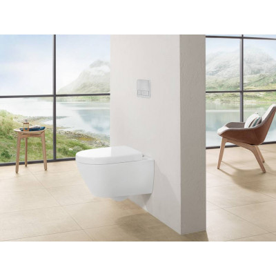 Унитаз подвесной Villeroy&Boch Subway 2.0, с открытым смывным краем, с ViFresh, Альпийский белый 5614A101