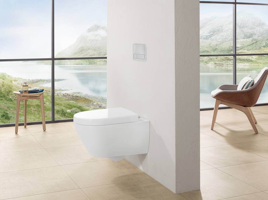 Унитаз подвесной Villeroy&Boch Subway 2.0, с открытым смывным краем, с ViFresh, Альпийский белый 5614A101