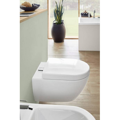 Унитаз подвесной Villeroy&Boch Subway 2.0, с открытым смывным краем, с ViFresh, Альпийский белый 5614A101