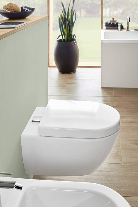 Унитаз подвесной Villeroy&Boch Subway 2.0, с открытым смывным краем, с ViFresh, Альпийский белый, Ceramic Plus, 5614A1R1