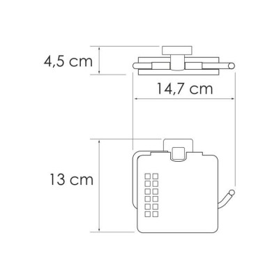 Держатель туалетной бумаги хром WasserKRAFT Rhin K-8725