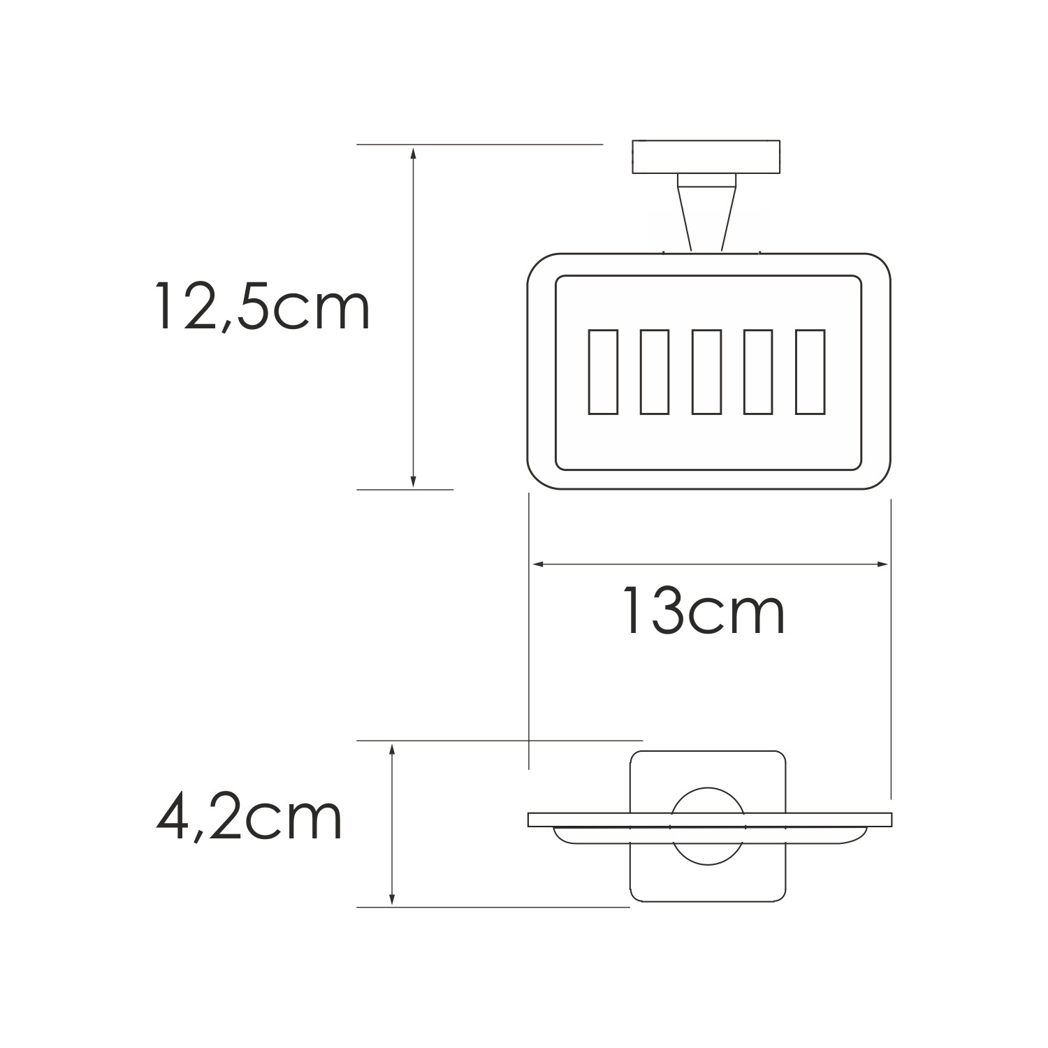 Мыльница-решетка хром WasserKRAFT Rhin K-8769