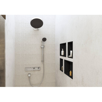 Термостат скрытого монтажа для 2 потребителей Hansgrohe RainSelect полированное золото 15380990