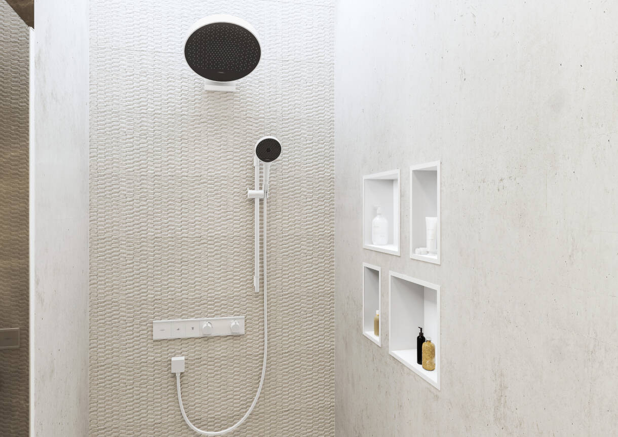 Термостат скрытого монтажа для 2 потребителей Hansgrohe RainSelect полированное золото 15380990