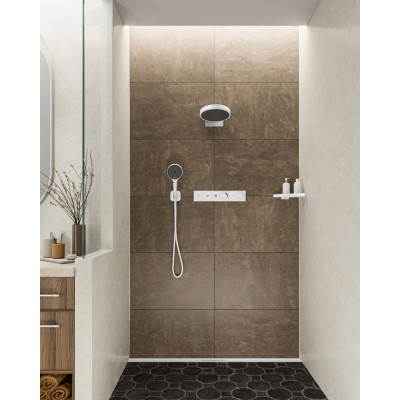 Термостат скрытого монтажа для 2 потребителей Hansgrohe RainSelect полированное золото 15380990
