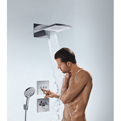 Вентиль скрытого монтажа для 3 потребителей Hansgrohe ShowerSelect полированное золото, 15764990