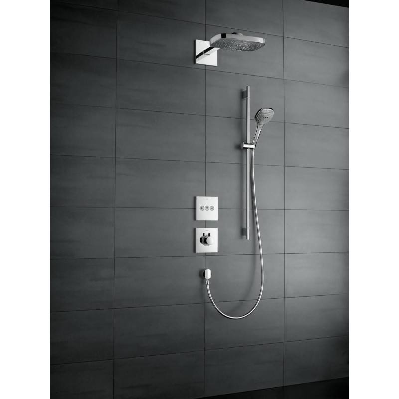 Вентиль скрытого монтажа для 3 потребителей Hansgrohe ShowerSelect матовый черный, 15764670