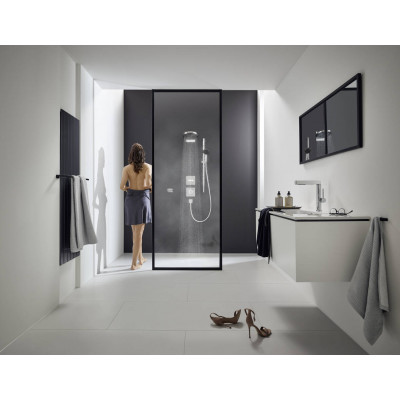 Вентиль скрытого монтажа для 3 потребителей Hansgrohe ShowerSelect матовый черный, 15764670