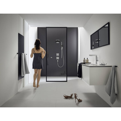 Вентиль скрытого монтажа для 3 потребителей Hansgrohe ShowerSelect матовый черный, 15764670