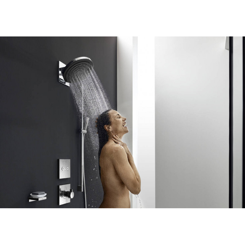 Вентиль скрытого монтажа для 3 потребителей Hansgrohe ShowerSelect брашированная бронза, 15764140