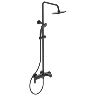 Душевая система Ideal Standard Cerafine O BC749XG высота 1507мм, с настенным смесителем для ванны/душа, матовый черный