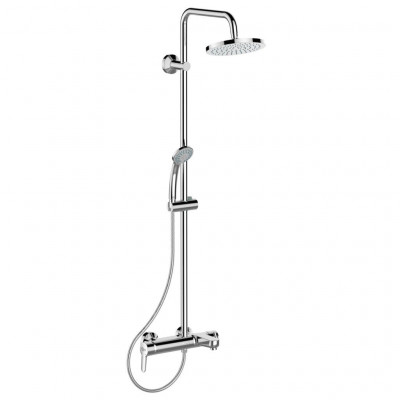 Душевая система Ideal Standard Idealrain Eco SL B1097AA с смесителем для ванны/душа Connect для ванны/душа, глянцевый хром