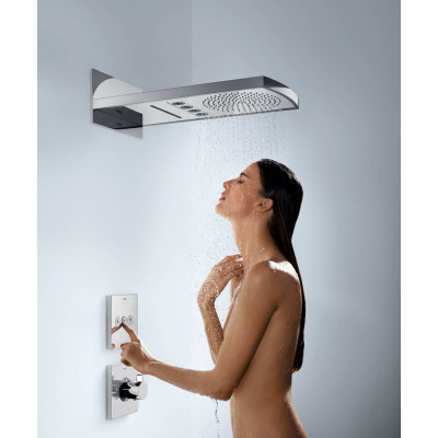 Термостат HighFlow Hansgrohe ShowerSelect скрытой установки, брашированная бронза, 15760140