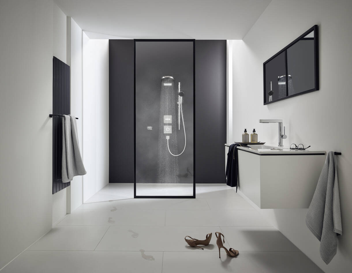 Термостат HighFlow Hansgrohe ShowerSelect скрытой установки, брашированная бронза, 15760140