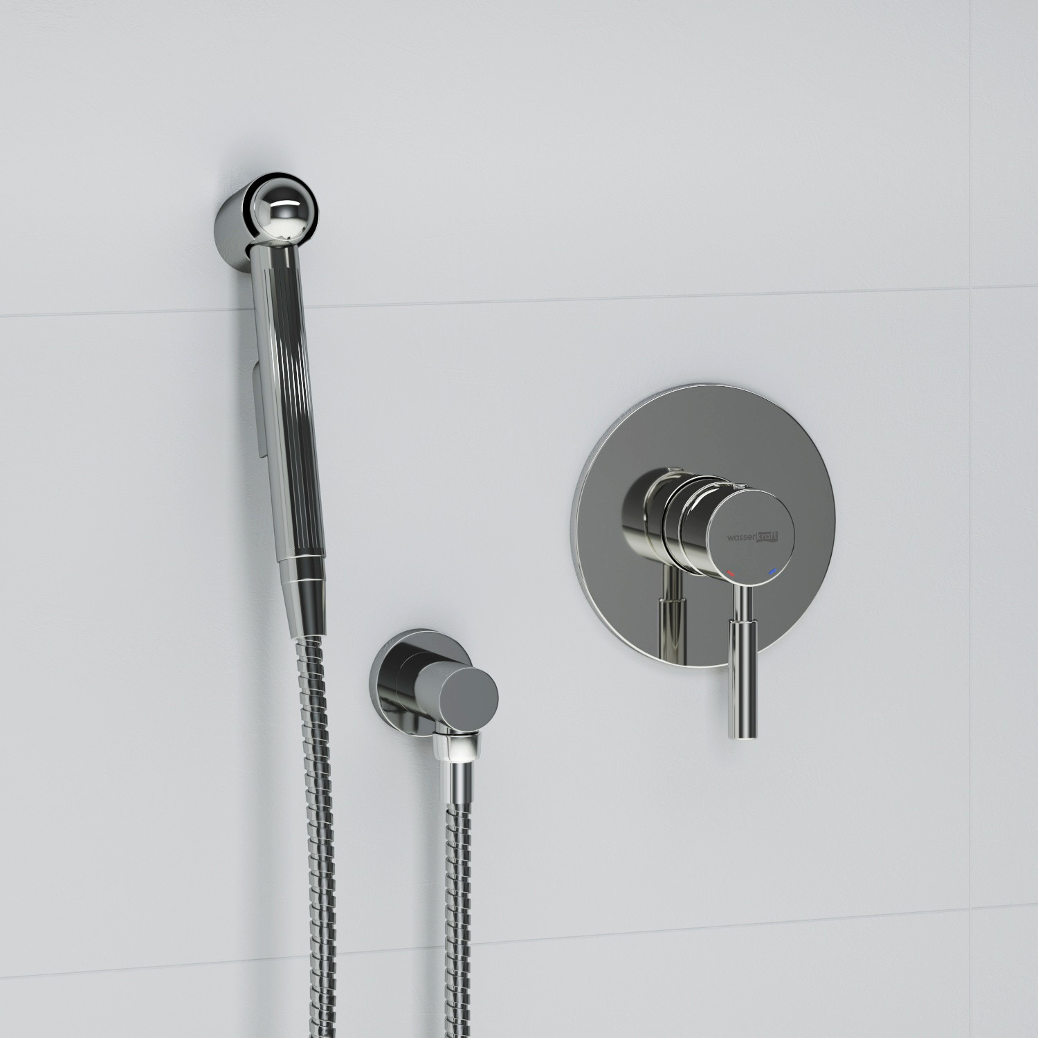Встраиваемый комплект для биде со шлангом 120см WasserKRAFT Main A14157