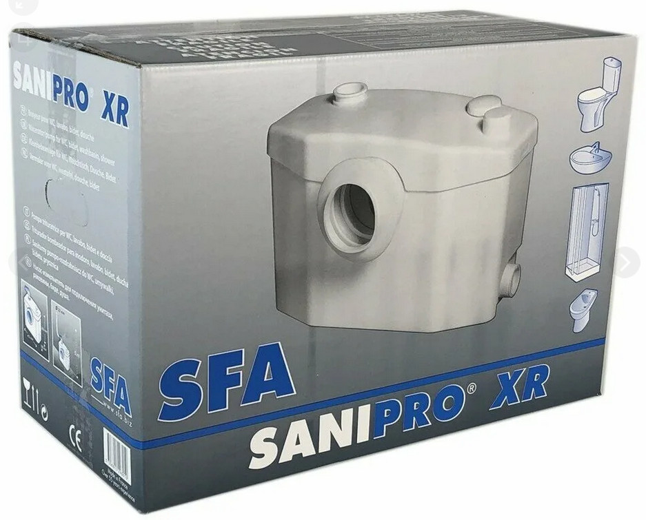 Установка канализационная SANIPRO SFA унитаз + 3.