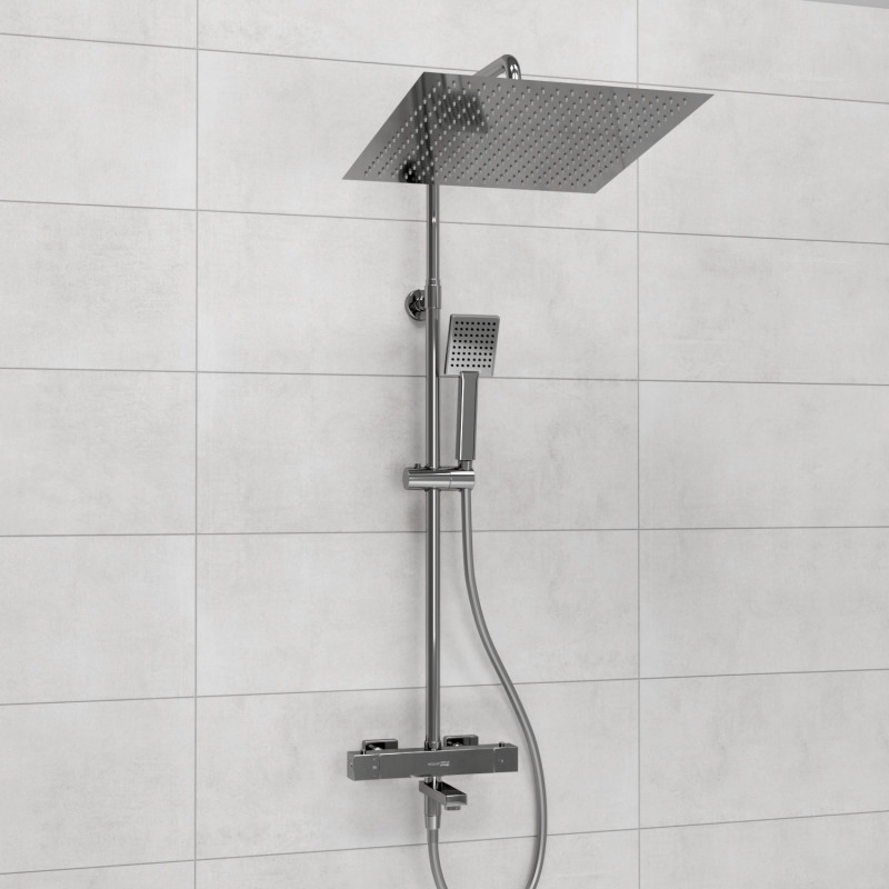 Душевая система со смесителем термостат хром WasserKRAFT A199.119.141.087.CH Thermo